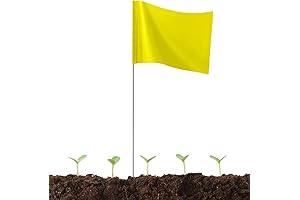 Yellow Marking Flags for the Yard: Guide Boundaries & Enhance Visibility