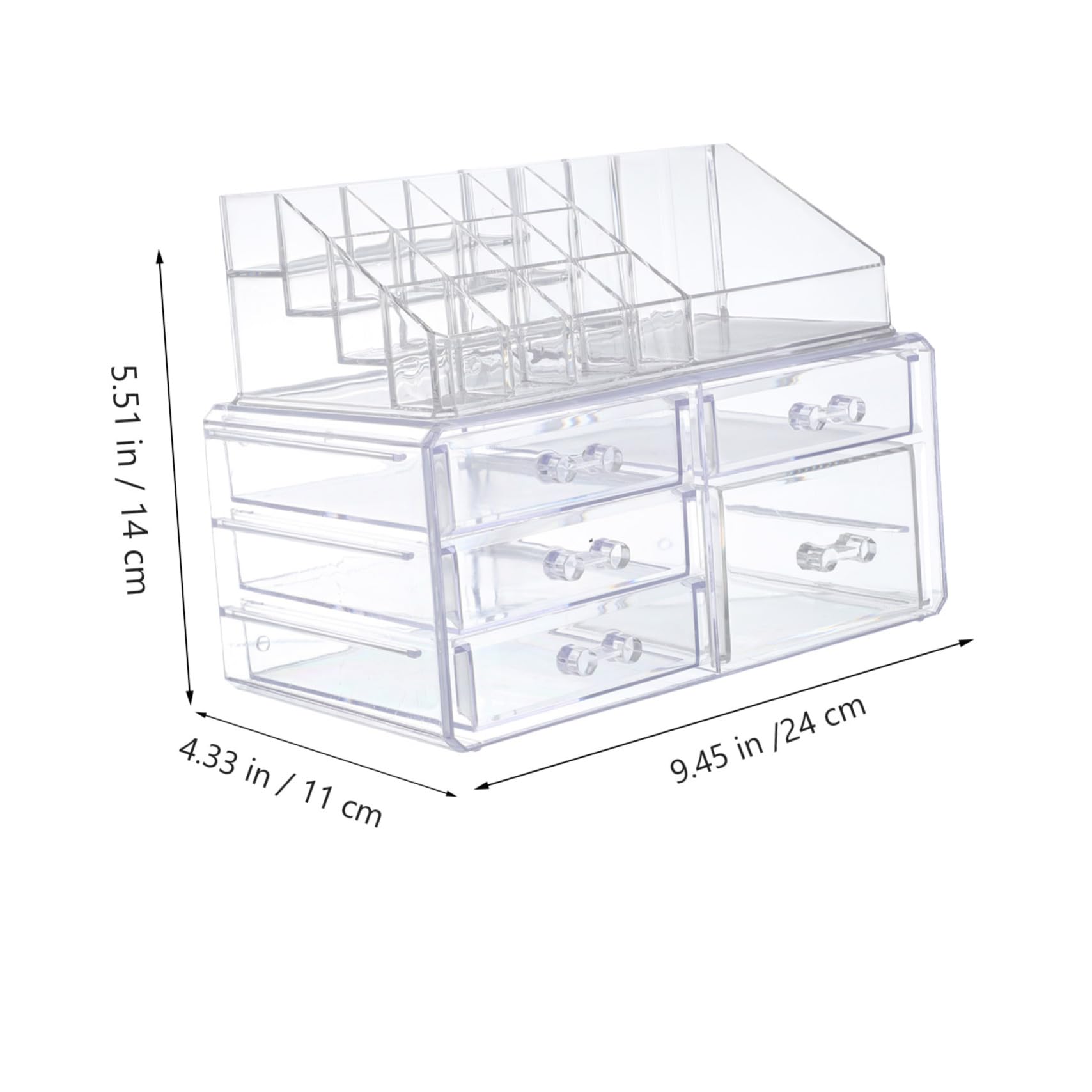 Organizer Cosmetici da Bagno Acrilico Cassetti per Make-up Donna