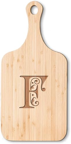 Regalo de boda personalizado para parejas, tabla de cortar de bambú con monograma, regalos de compromiso o regalos de novia - Regalo para señor y