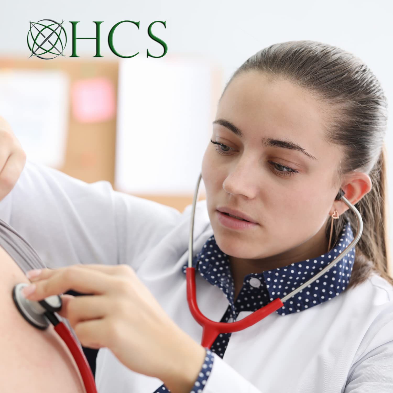 HCS Stethoscope - Classic Lightweight Design - 360° Dual Head Chest Piece - Economical, Student, Home Use, Nursing Student - Doctor, Vet Tech and Nursing School Essentials, Red Stethoscope : Industrial & Scientific