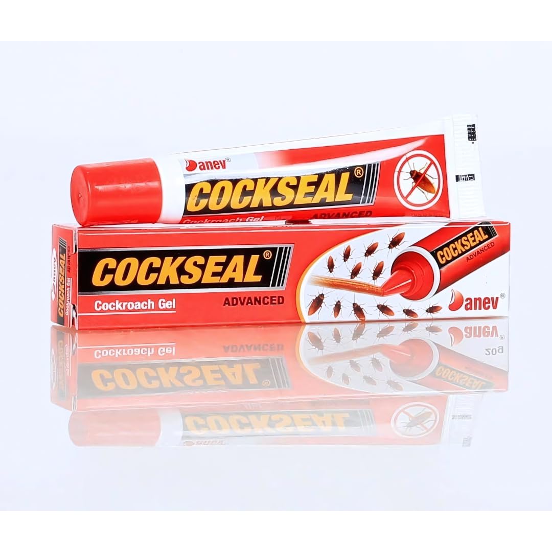Cockroach Gel - Cockroach Terminator | Pest Control Grade | Works in 24 Hours | Eliminates Full Colony | Cockseal - Cockroach Killer Gel | Anti-Cockroach Gel - (80 g, 2, Pack)