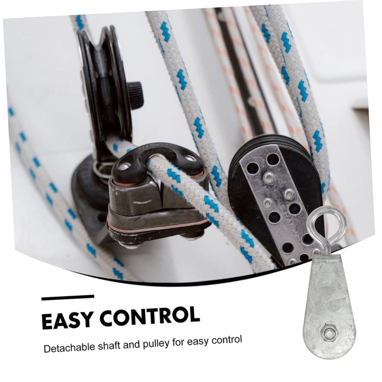 MUCKLILY DIY Attachments Lifting Pulley System 80kg Capacity Wire Rope Pulley Small Cable Pulley Wheel for Strength Training