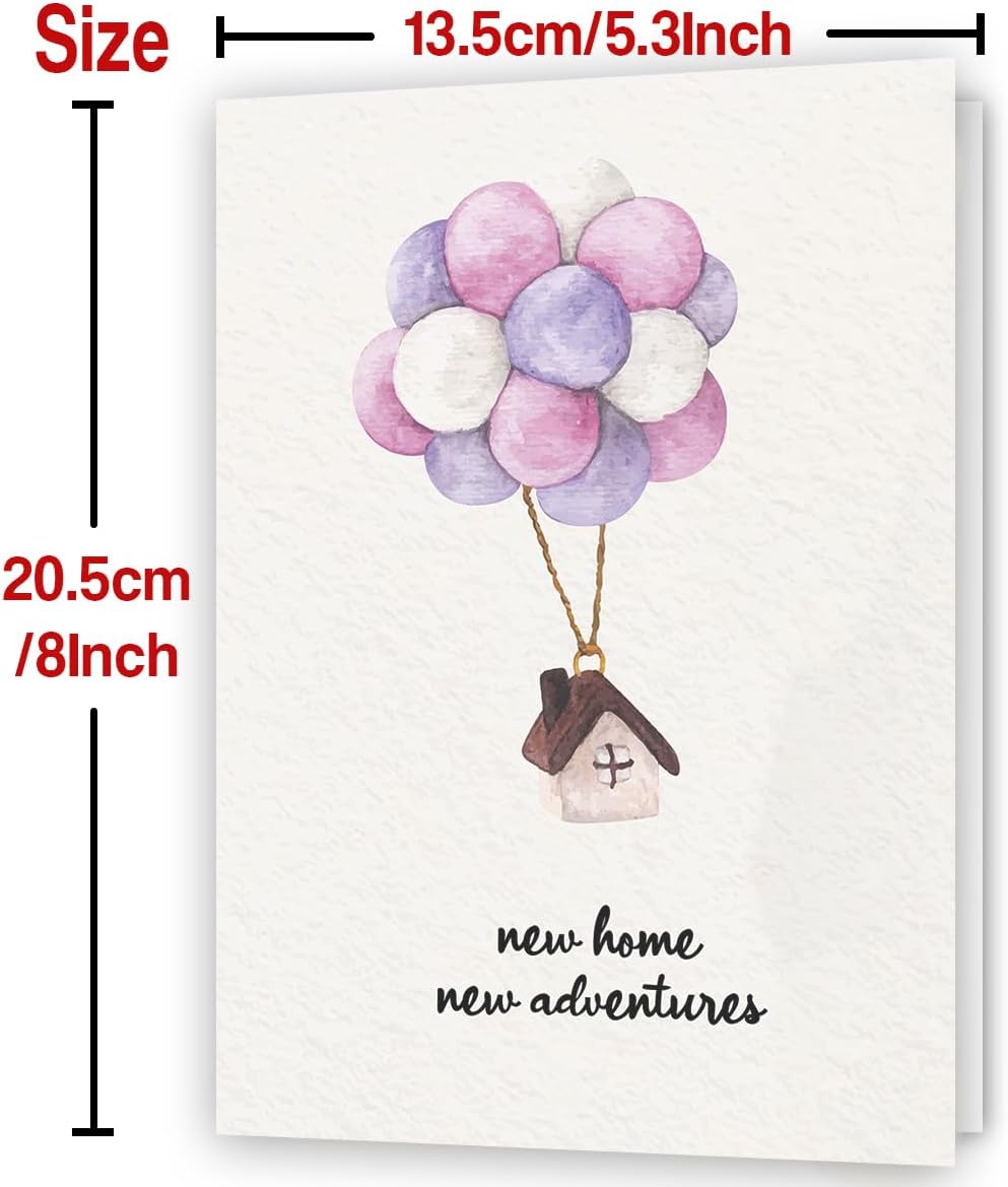 Funny New Home Card,Congratulations on Your New House Cards,First Housewarming Gifts for Women Men,New Apartment Gift Idea for Friends - Image 3