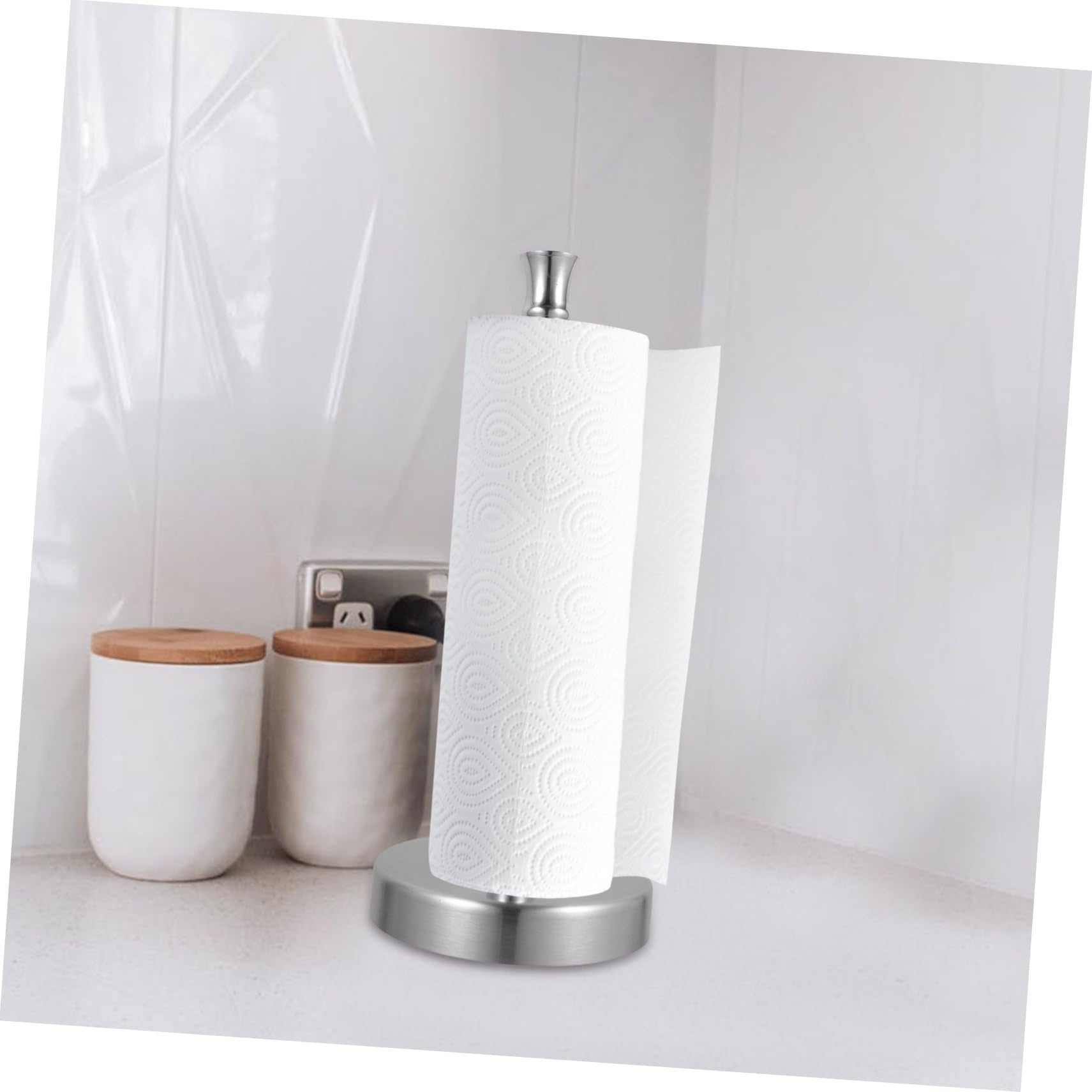 Acciaio Inox Porta Rotolo da Cucina Verticale 2 Pezzi
