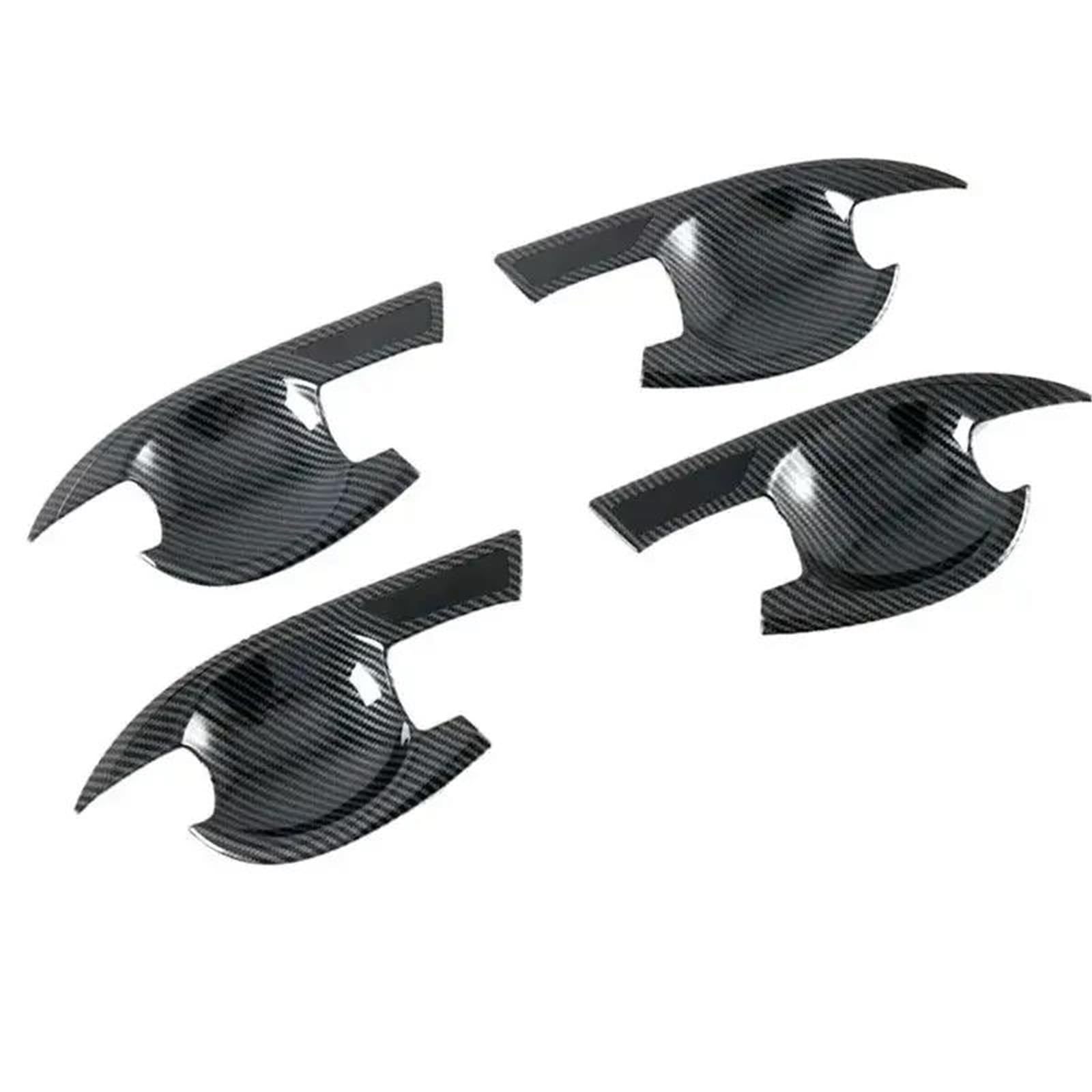 YOUZKA Handle Protective Carbon Fiber Chrome Car Door Handle Cover Stickers for Nissan for X-Trail for Rogue T33 2021-2024 Styling Accessories(Bowl)