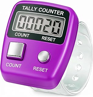 GLUN Naam Jap Counter | Mini Digital Tally Counter Finger Ring | Electronic Chanting Count Machine for Mantra Jap, Meditat... Price In India