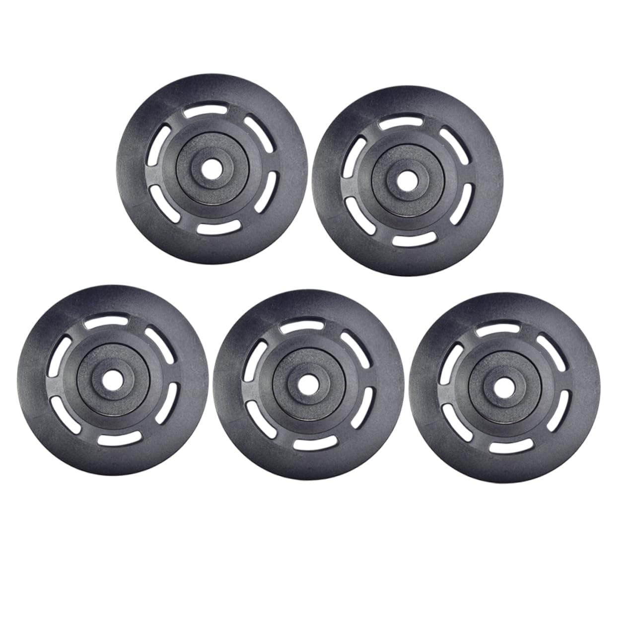 INOOMP Carrucola di Ricambio per Attrezzi Fitness 5 Pezzi Ø90mm