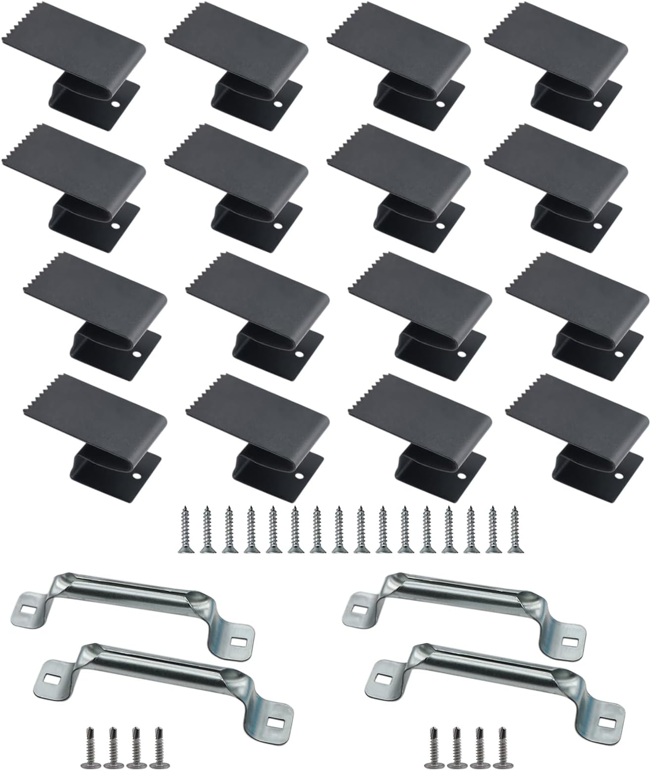 Abeicy16 Pack Hurricane Window Clips, Black Hurricane BoardUp Clips