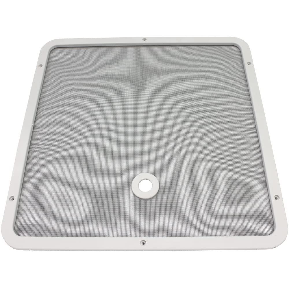TF40 Cadre intérieur avec filet pour lucarne 40 x 40 cm pour caravane, camping-car, caravane Gris