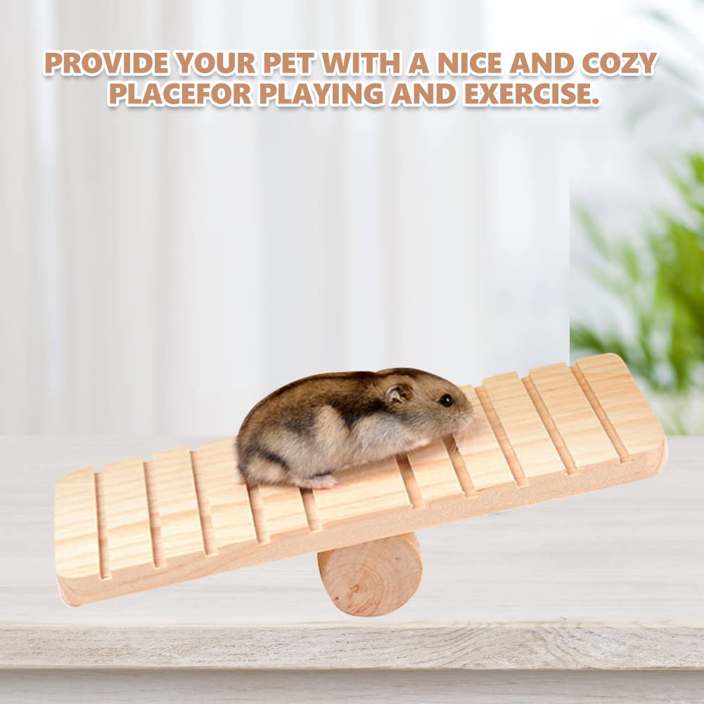 Haustier Wippe Aus Holz – Spielzeug Für Hamster, Mäuse & Kleine Nager