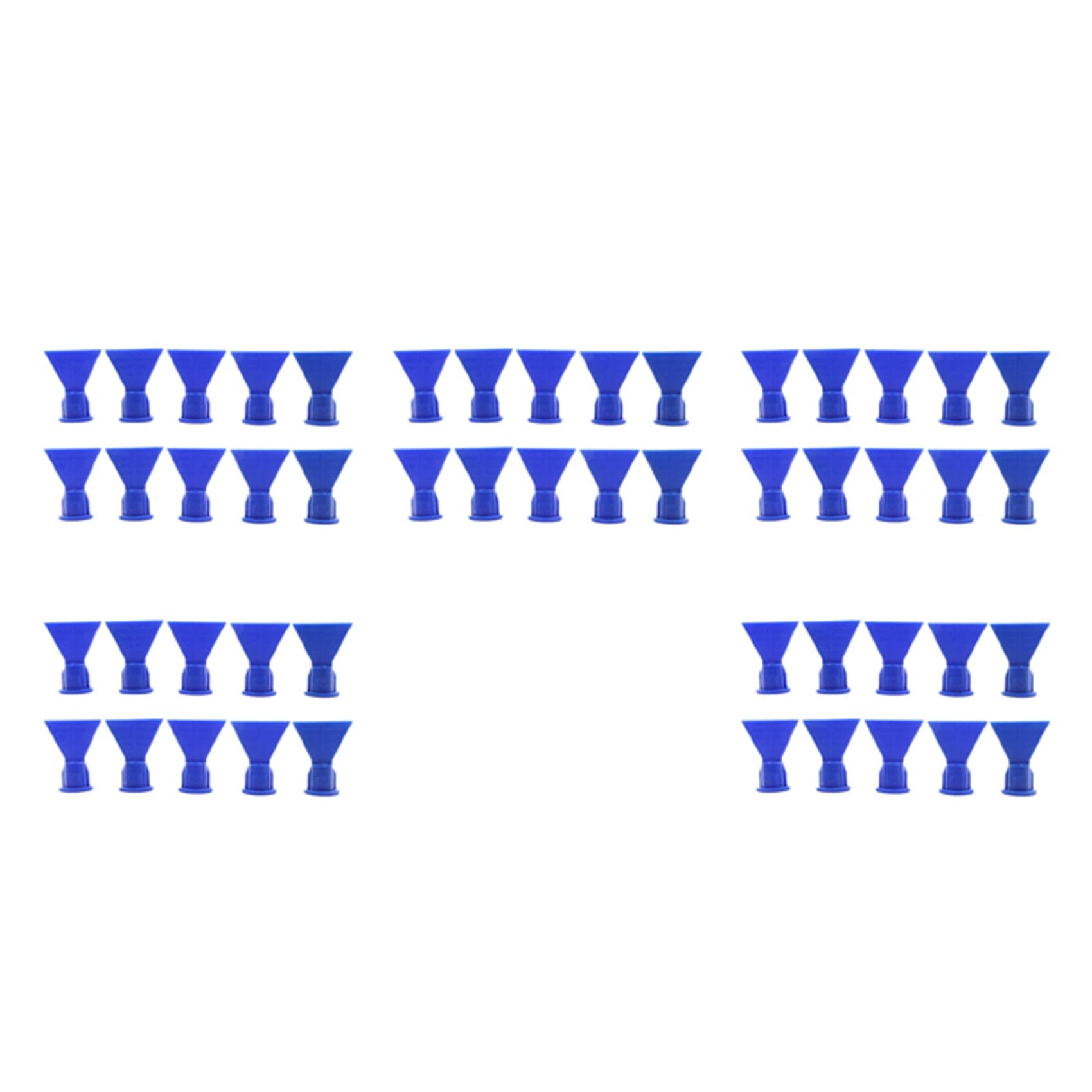 liovitor Wave Shape Silicon Cone for Caulking Spare Part Nozzle Spray Tip for Sealant Dispenser Syringe Accessory 50Pcs