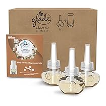 Glade Liquido Elettrico Profumatore per Ambienti con Olii Essenziali, Fragranza Gelsomino e Sandalo di Bali, Fino a 120 Giorni di Profumo, 3 Ricariche