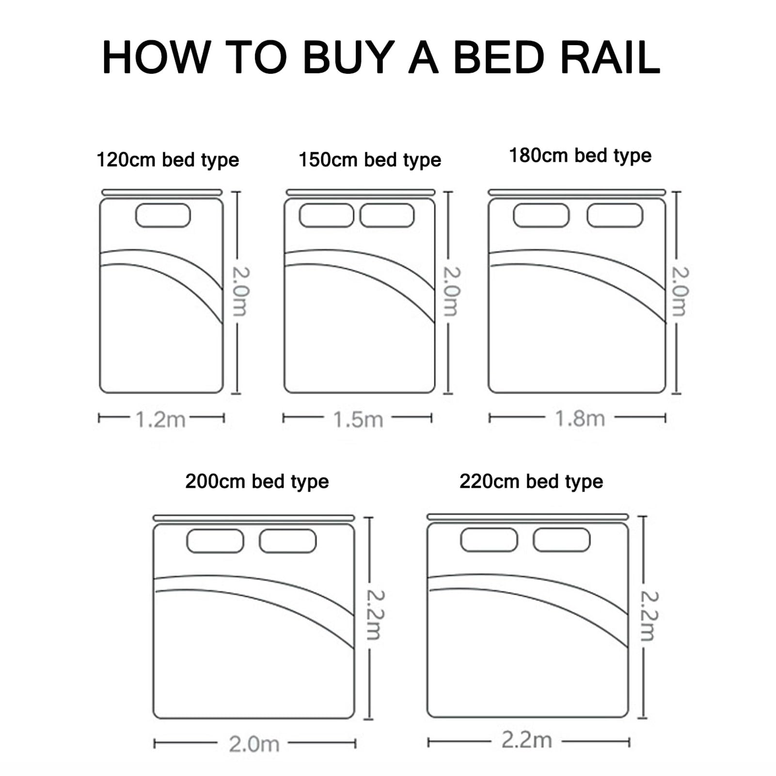 Barandilla de Seguridad para Cama de bebé o niño pequeño, extralarga, Plegable, Vertical y con Sistema de Anclaje Reforzado, para Cama Individual, Cama matrimonial o Cama Queen (A
