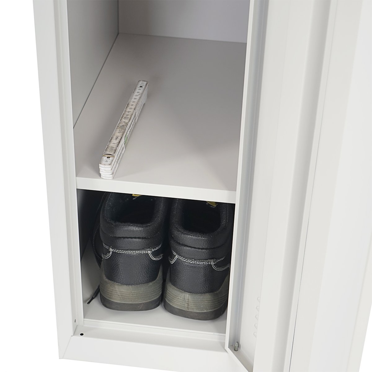Mendler Spind Boston T163, Garderobenschrank Kleiderspind Umkleideschrank, Metall 180x30x50cm nach ASR A4.1 - grau