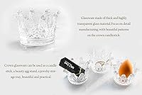 Vista 7 de Vixdonos Juego de 12 portavelas de cristal transparente para bodas, fiestas y decoración del hogar