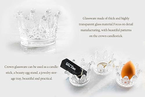 Miniatura 7 de Vixdonos Juego de 12 portavelas de cristal transparente para bodas, fiestas y decoración del hogar