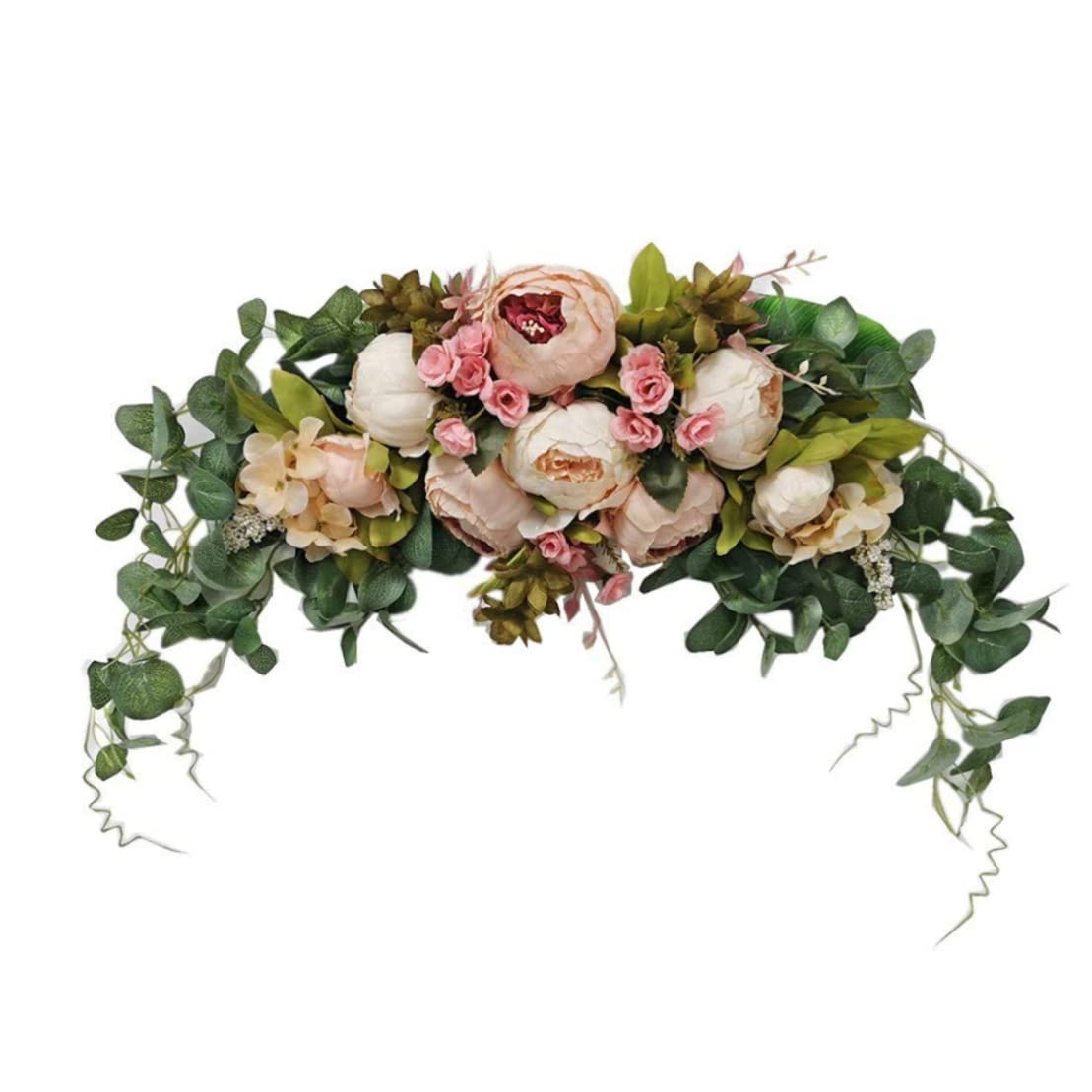Hochzeitsbogen Blumen, Simulation Sturz, Simulation Blume Girlande Tür Dekoration, Seidenblume Wandbehang 76,2 cm