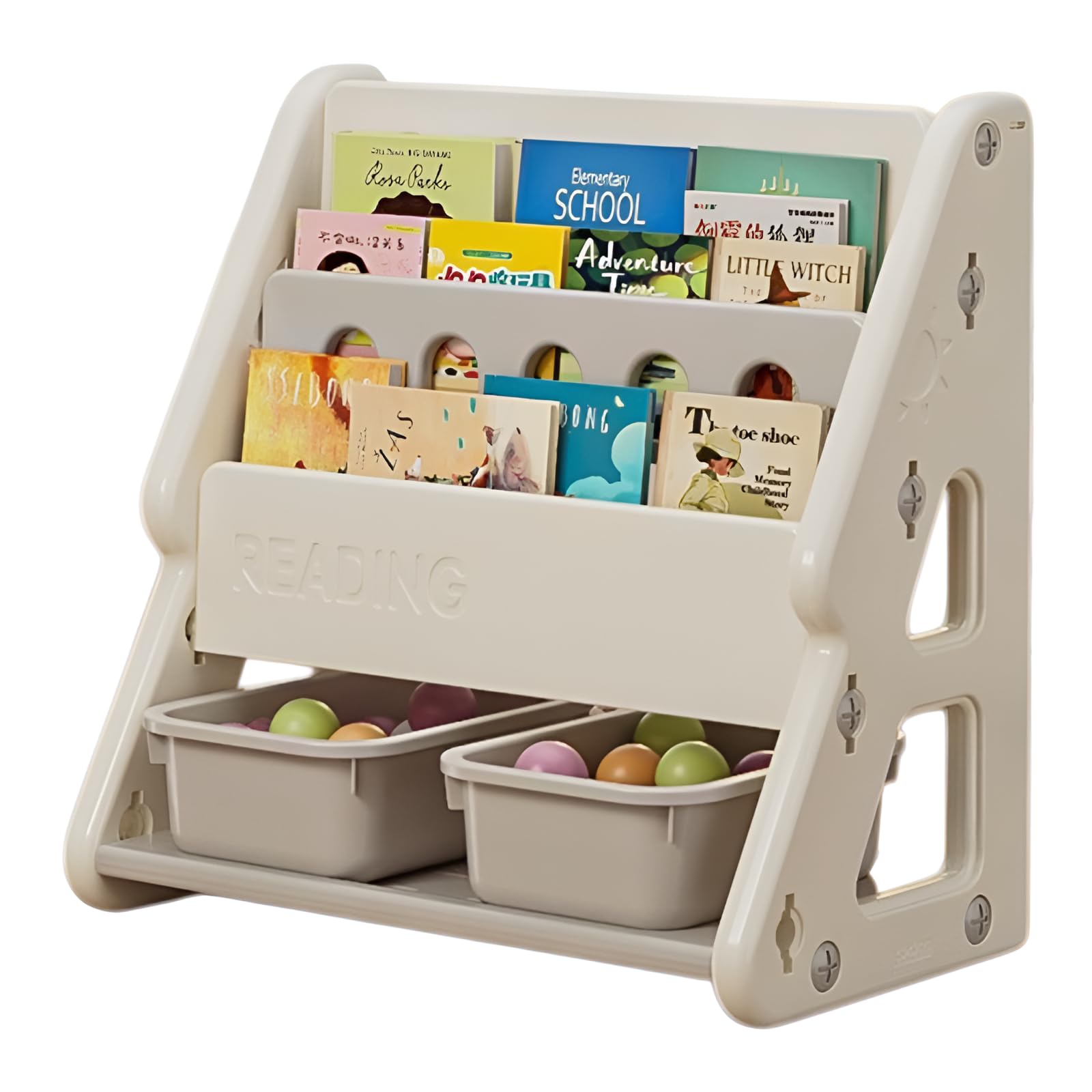 Amazon.co.jp: [COVANK]絵本ラック ホワイトボード付き 子供用