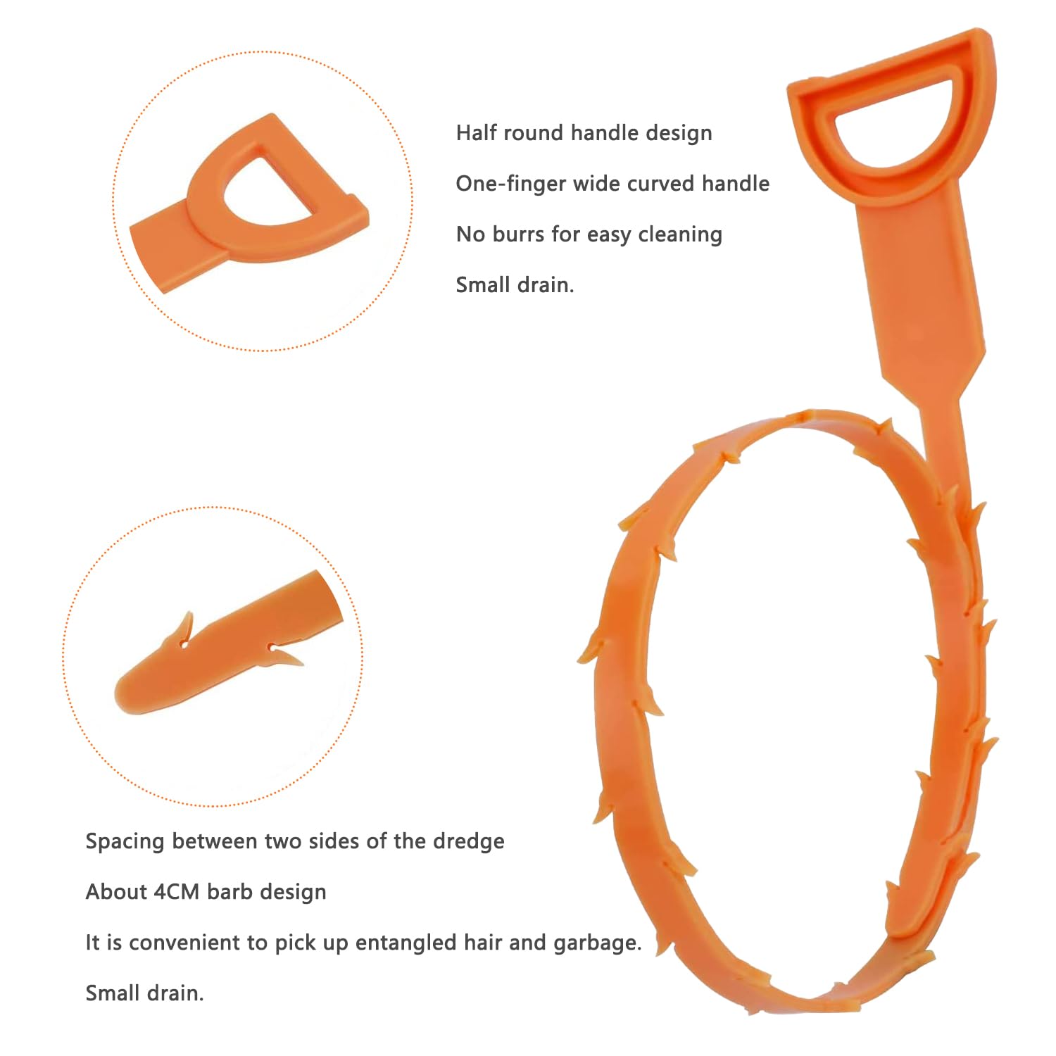 8 Pieces Drain Cleaning Tool, Sewer Cleaning Tool, Drainage Cleaning Clogged Pipes Tool, Sink Cleaning Hook - Image 4