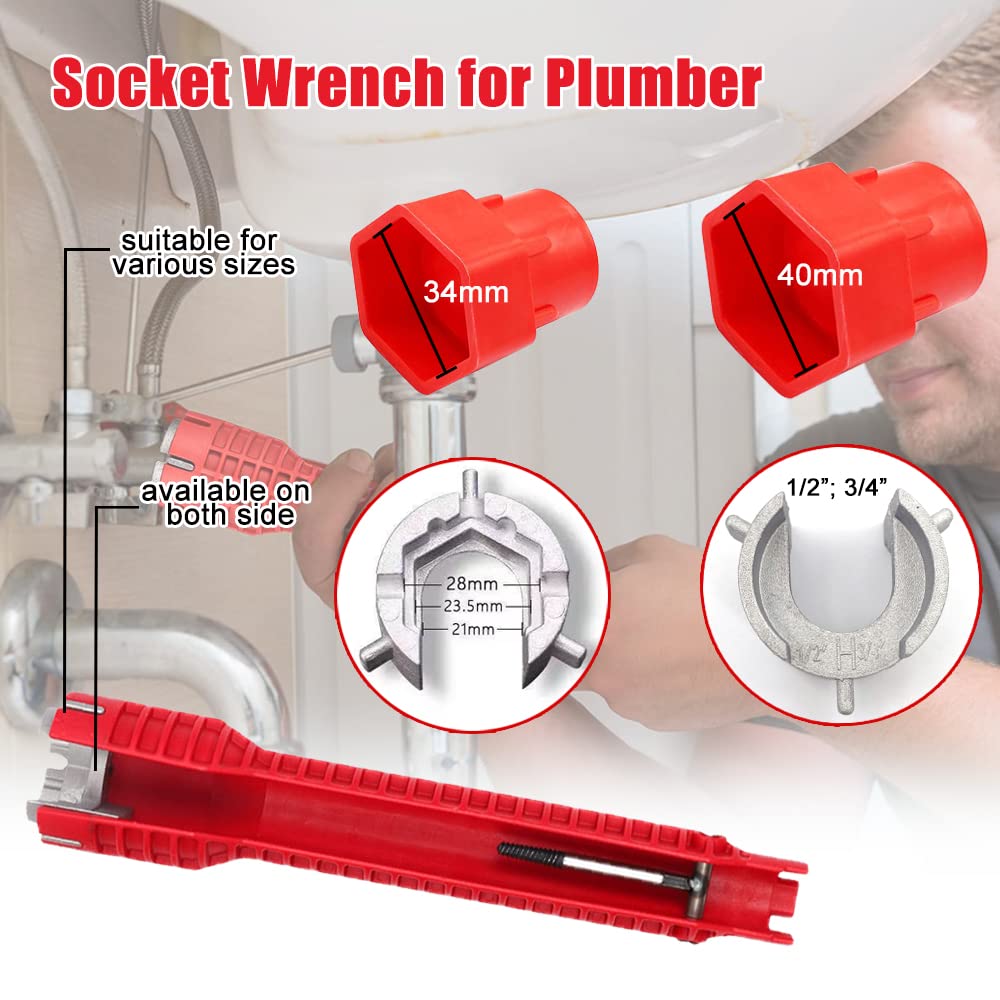 Sink Installer Tool, Sink Key Installer, Sink Faucet Installer, Multifunctional Sink Key - Image 2