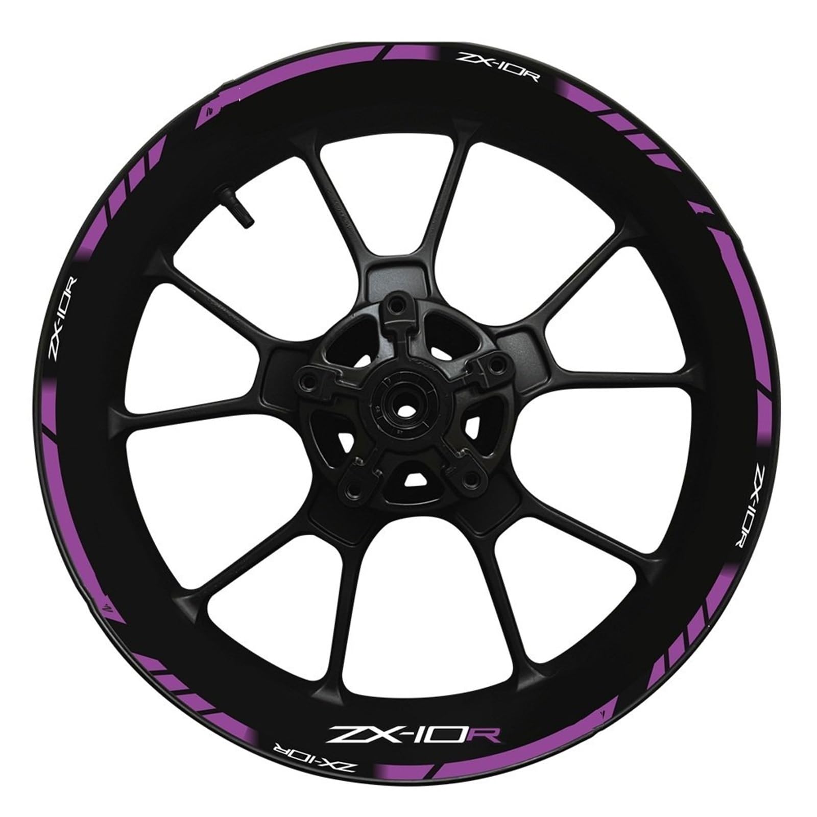 Motorrad-Radnaben-Aufkleber-Set, Dekorativer Schutz, Felgen-Reflexaufkleber Für Für N&INJA Zx-10r Zx10r ZX 10R(Set Meal 11)