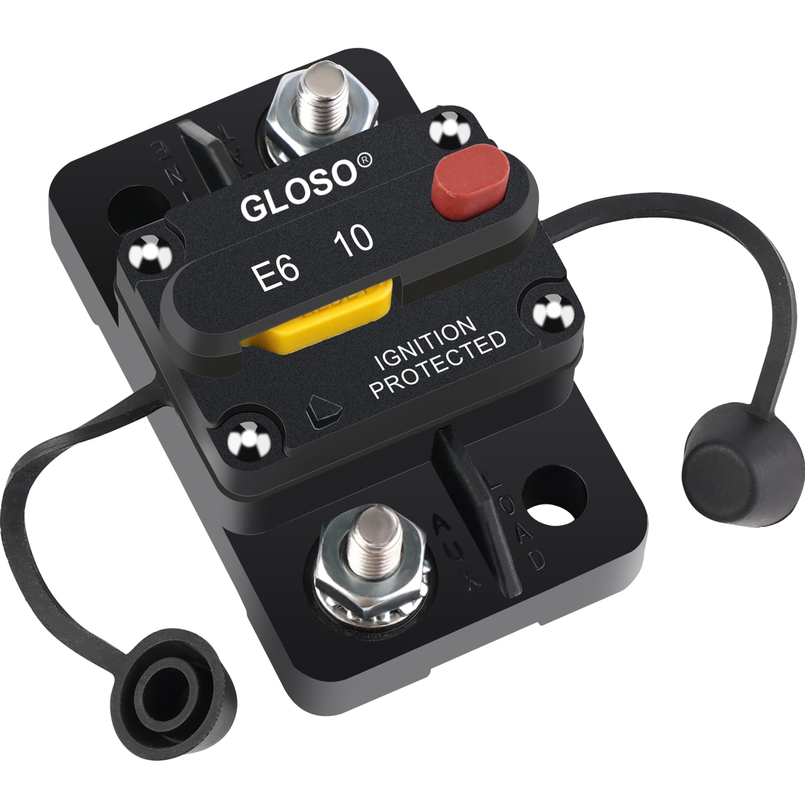 Disjoncteur Réarmable Manuel 300A 12V-48V - Pour Installation Audio Voiture/Bateau, Protection Surcharge
