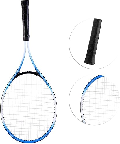 Miniatura 7 de Raqueta de tenis de 27 pulgadas, raqueta de tenis individual, juego de entrenamiento de competición para principiantes con bolsa de transporte para