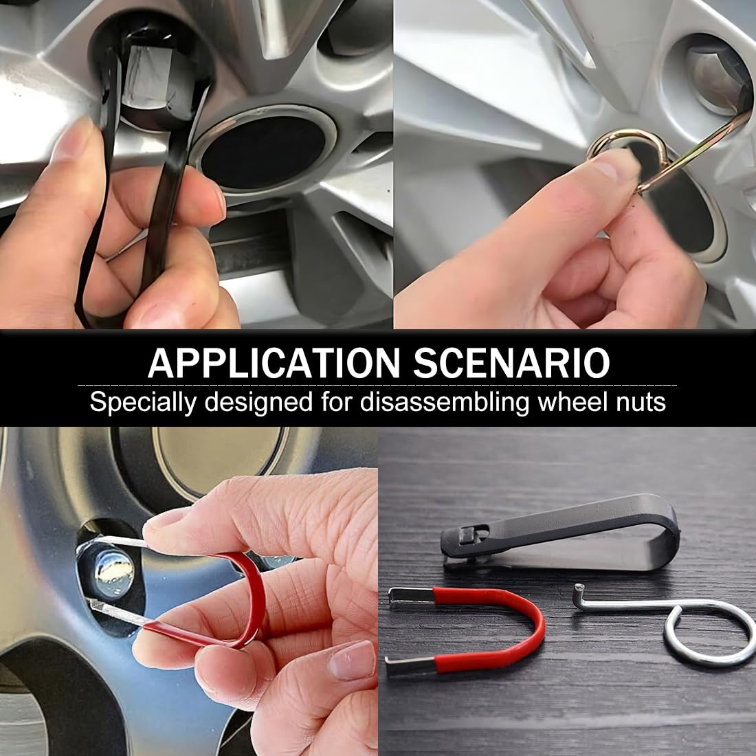 6 Pezzi Strumenti per Cappucci di Bullone, Strumenti di Sostituzione per Cappucci di Bullone, Estrattori di Cappucci di Bullone per Montaggio e Smontaggio Accessori per Cappucci di Bullone