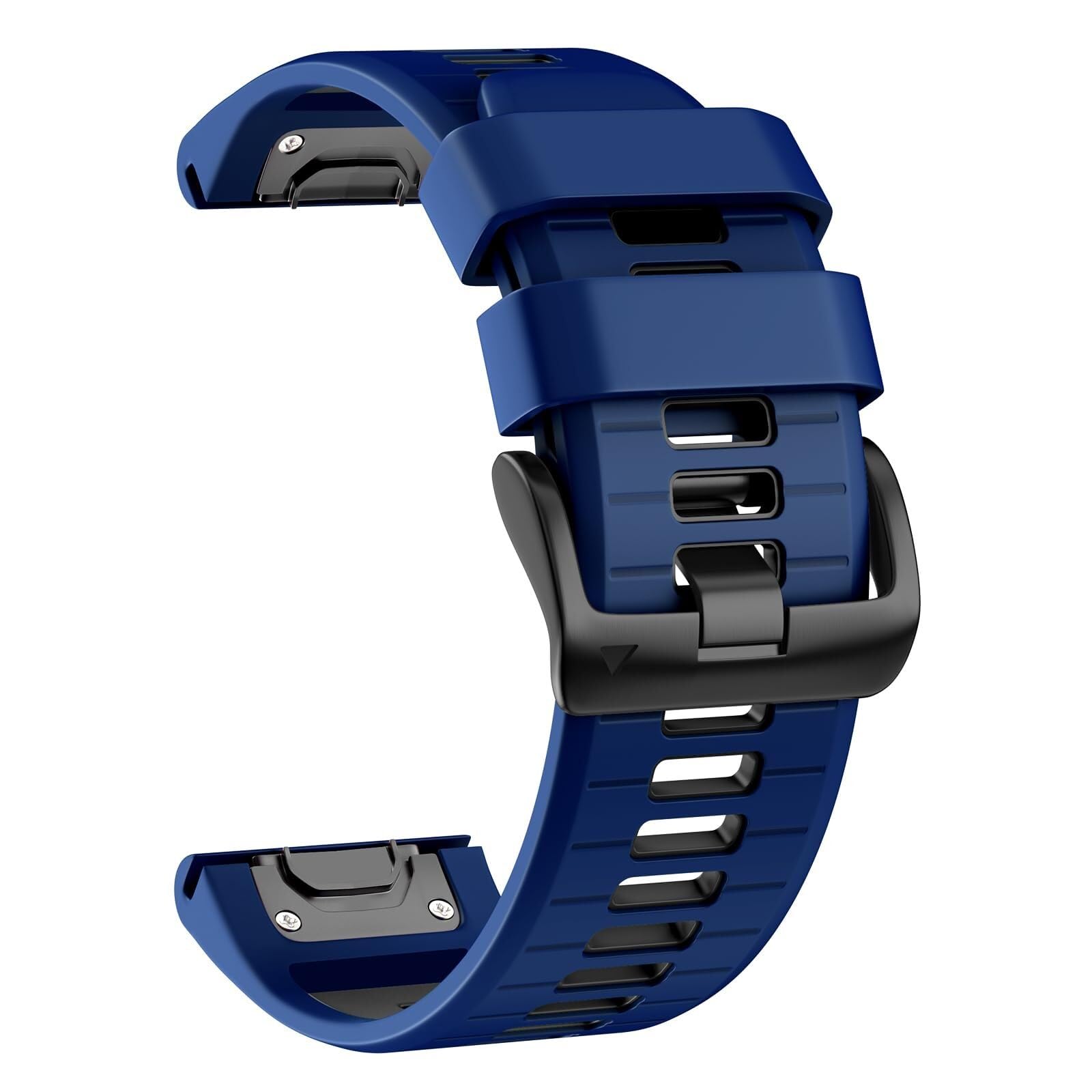 RORFFK 26mm Watch Band for Garmin Fenix 7X Pro/Fenix 7X/Fenix 6X Pro/Fenix 6X/Fenix 5X/Fenix 3, Silicone QuickFit 26mm Replacement for Garmin Descent Mk3i 51mm/Epix Pro 51mm/TACTIX 7(Sapphire Black)