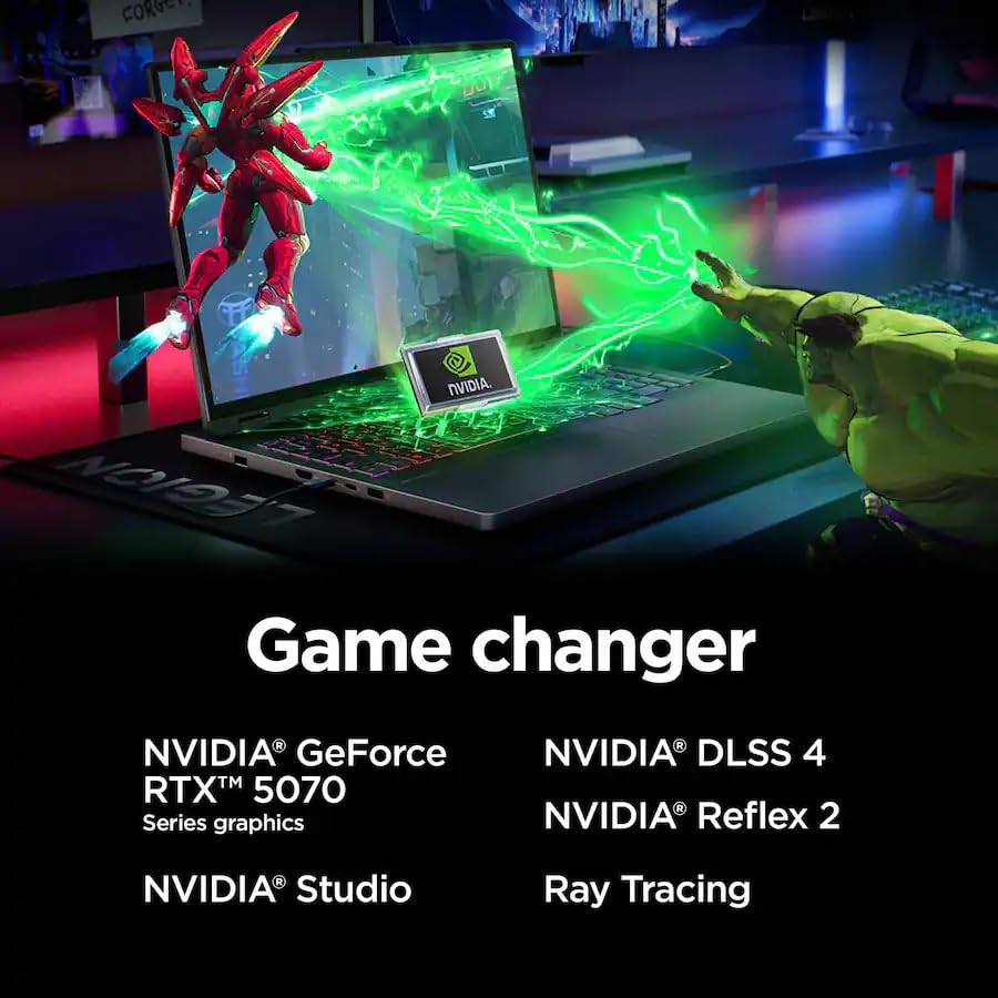 Image of Lenovo Legion Pro 5i 16 inch Gaming Laptop Intel Core Ultra 9 275HX 24C, NVIDIA GeForce RTX 5070, 32GB RAM, 2TB NVMe SSD, 16 inch WQXGA OLED 500 nits 165Hz, Win11, Eclipse Black, 2TB Flash Drive, W /GaLiMu