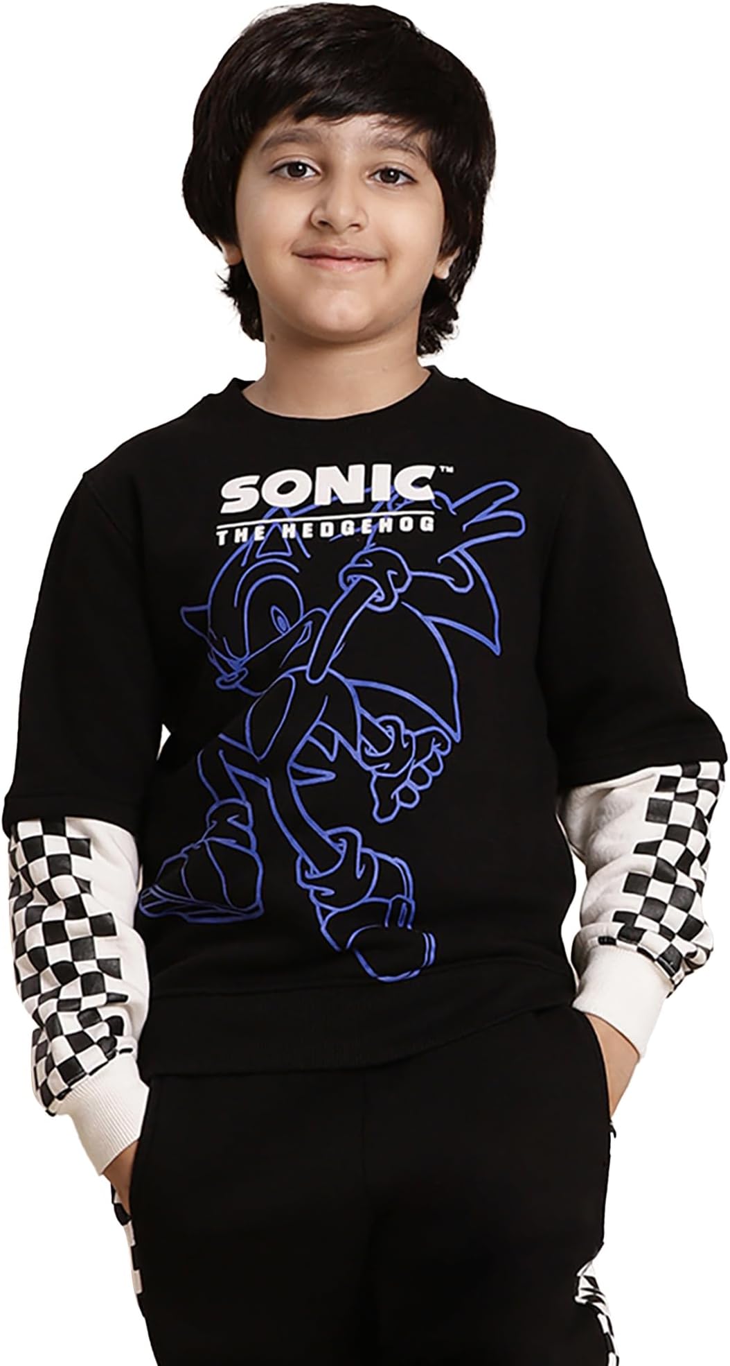 KidsvilleSonic Modern Printed Regular Fit Sweatshirt for Boys