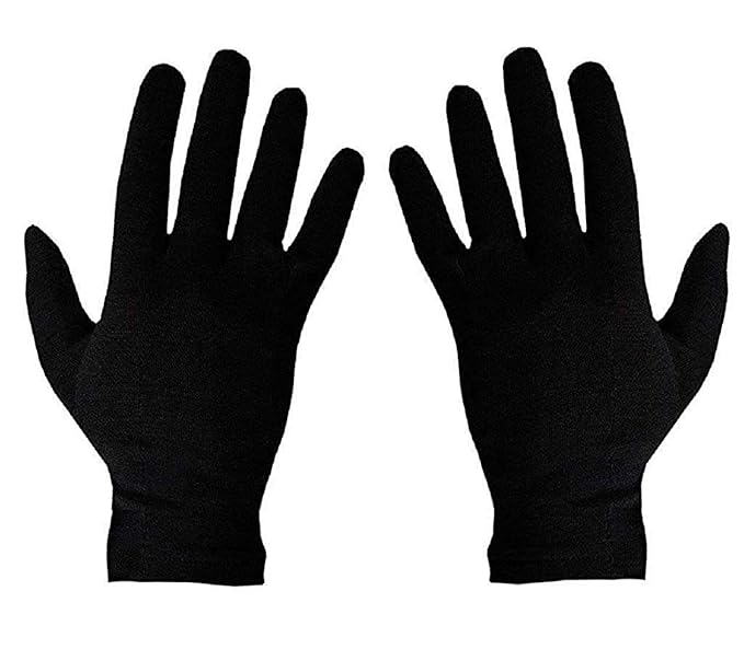 Brikshi Cotton Hand Summer Bike Riding Protective Cotton Gloves for Men and Women Pack of 1 ( Black )|| BR-07