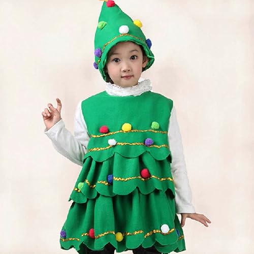 Miniatura 6 de Gamivast Lightning Deals of Today - Disfraces de Navidad para niños, disfraz de árbol, disfraz de árbol para niños y niñas, vestido B-verde, B-verde