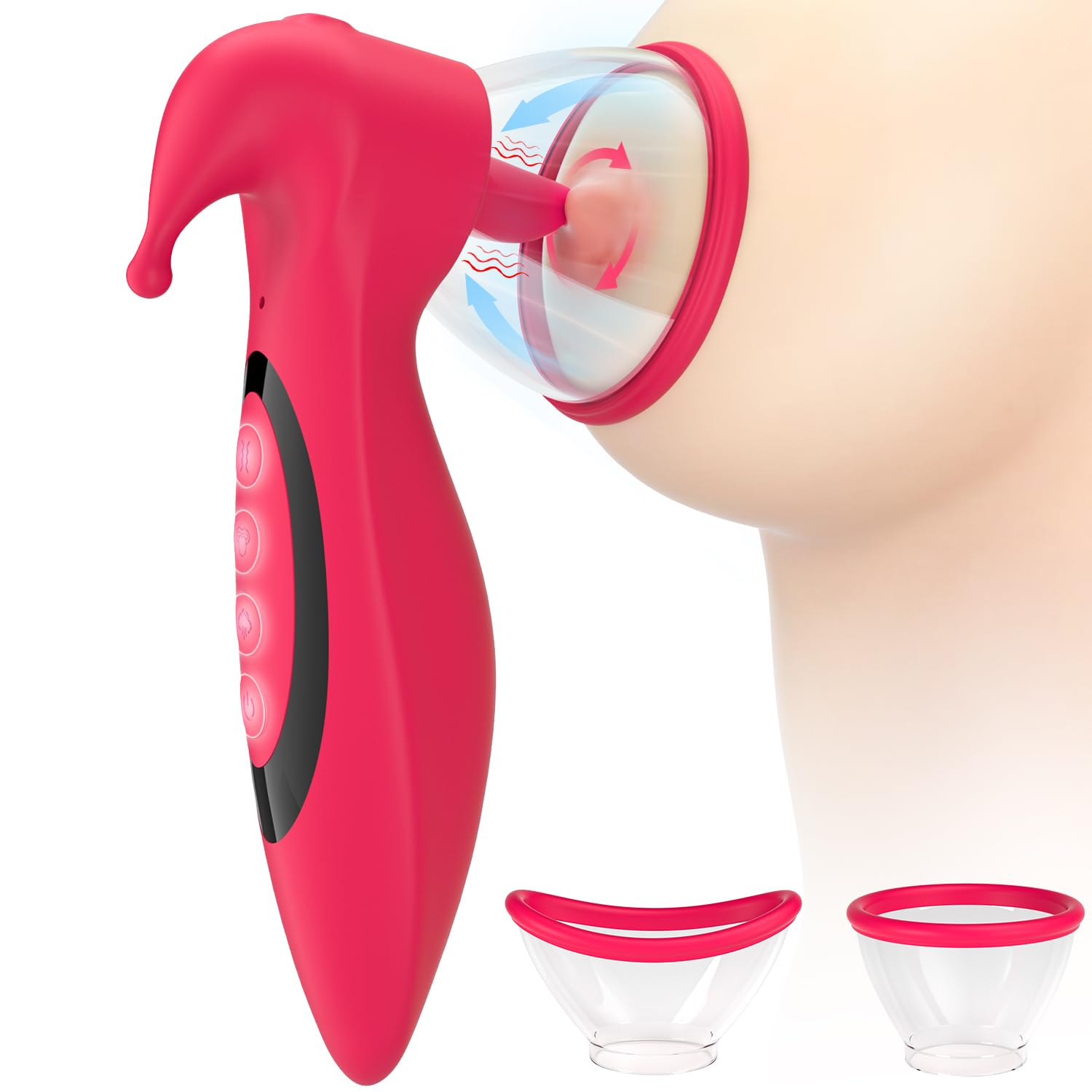 Pussy Pump Sex Toys - 3 in 1 Suction/Licking/Vibration Female Nipple Pussy Sucker Automatic Vacuum Vagina Pump, Women Sex Toys - Pumps & Enlargers for Women Sexual Enhancers Clit Nipple Stimulation