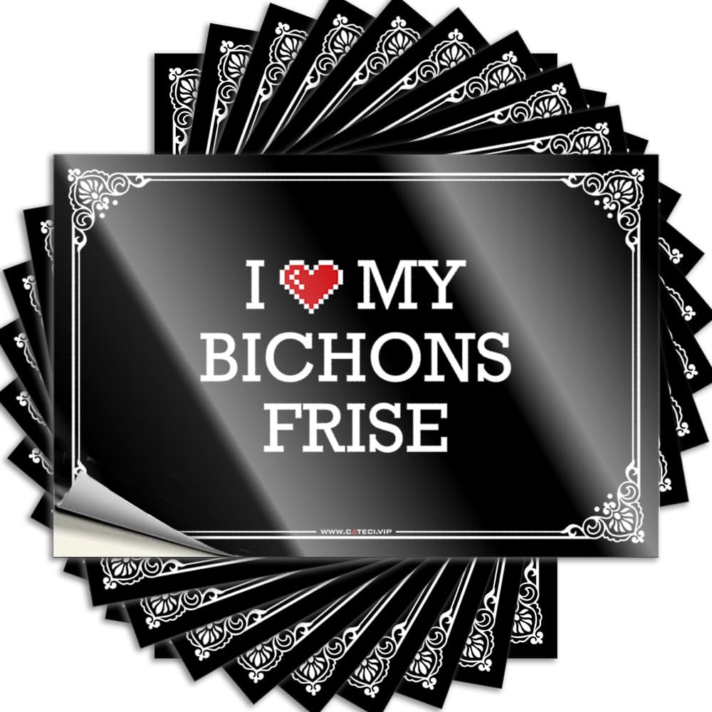 Quote - Reading Laptop I Love My Bichons Frise for Dart Plain(8X12CM)