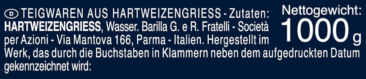 Barilla Selezione Oro Chef Orecchiette Pugliesi, 9er Pack (9 x 1kg) | Der zuverlässige Partner für den hektischen Küchenalltag, immer al Dente