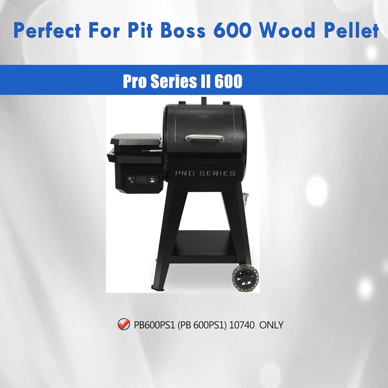 PB600PS1 Cooking Grates Grill Replacement Parts for Pit Boss Pro Series II 600 Gates PB 600PS1 Pro 600 PS1 10740 Grill Grates Pitboss 600 Series Parts Cast Iron Grids, 2pcs