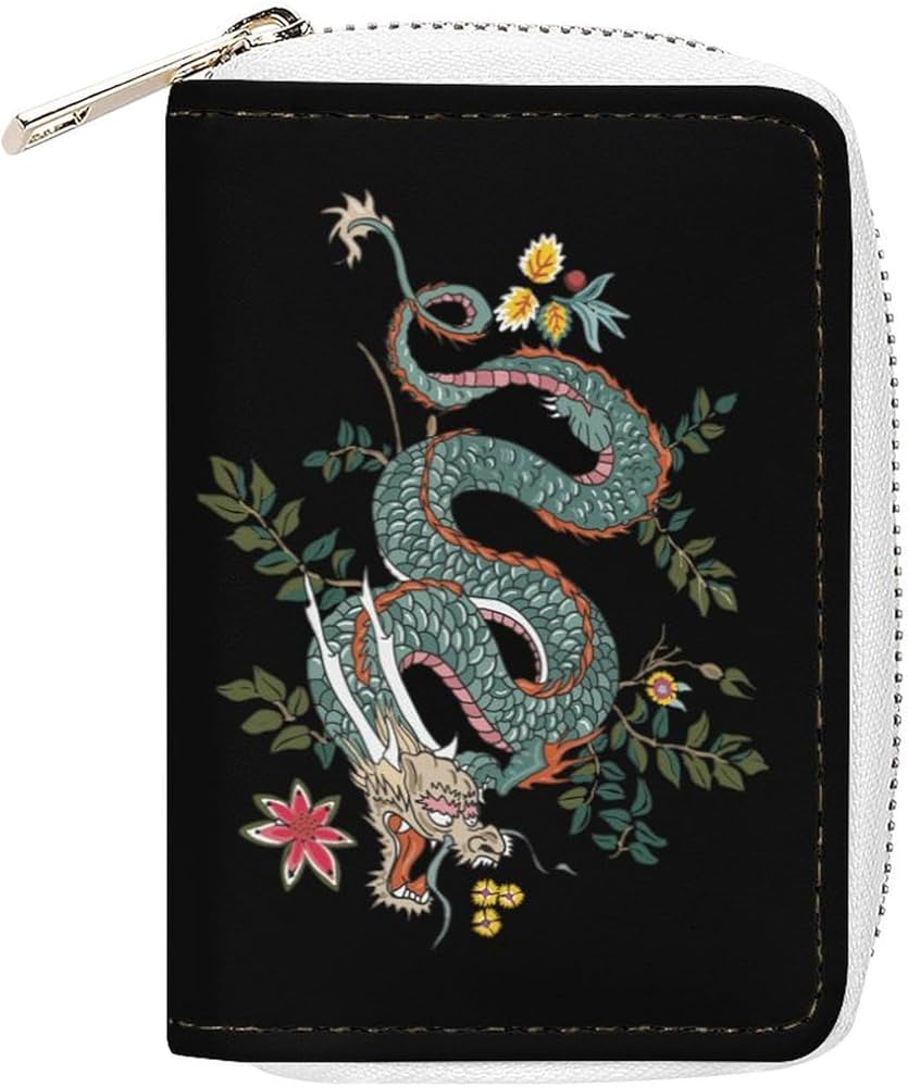 Amazon.co.jp: カードケース 龍 ドラゴン柄 コインケース 小銭入れ