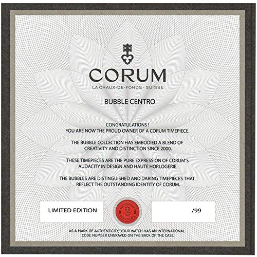 Corum Big Bubble 52 Centro Limited Edition Men's Watch 961.201.95/0371 CT013