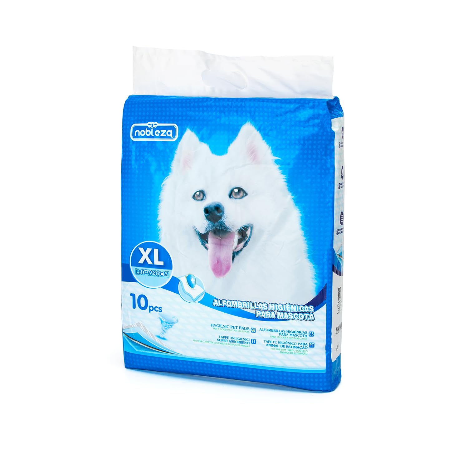 Nobleza 200x Empapadores Perros de Adiestramiento, Alfombras Higiénica de Entrenamiento para Mascotas, Caninas Alfombrilla, Ultra Absorbente 90 x 80cm