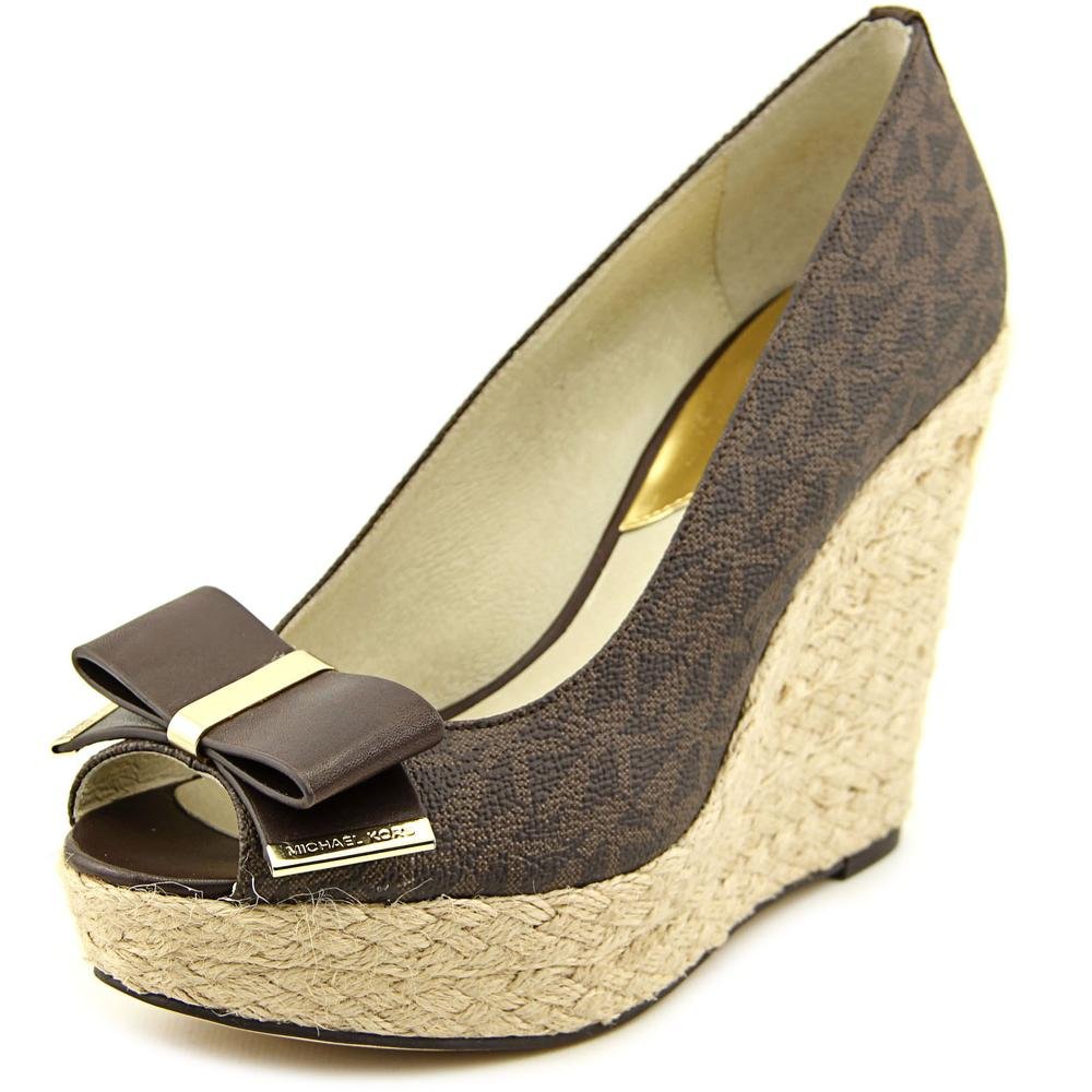 Michael Kors Women's Meg Wedge Heel Peep Toe Shoe