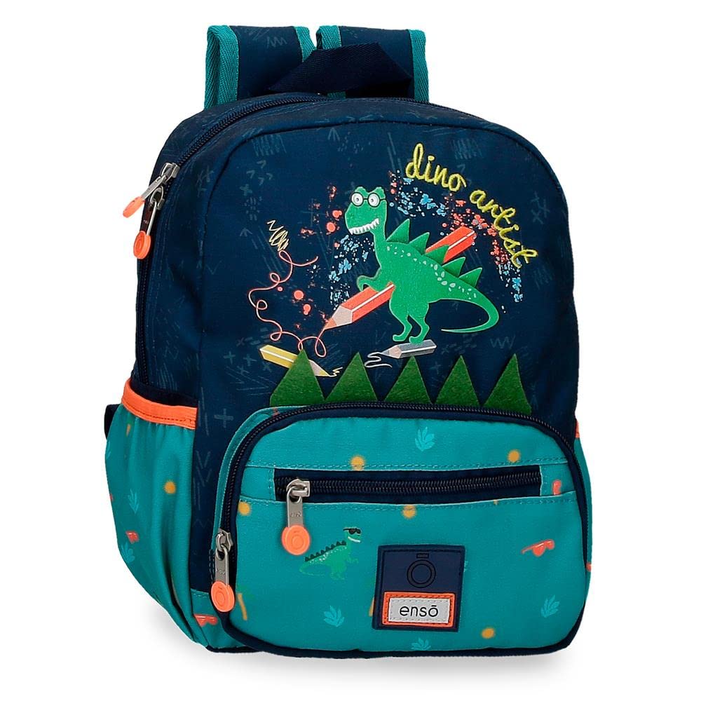 Enso Dino artist Mochila Preescolar Multicolor 23x28x10 cms Poliéster 6,44L