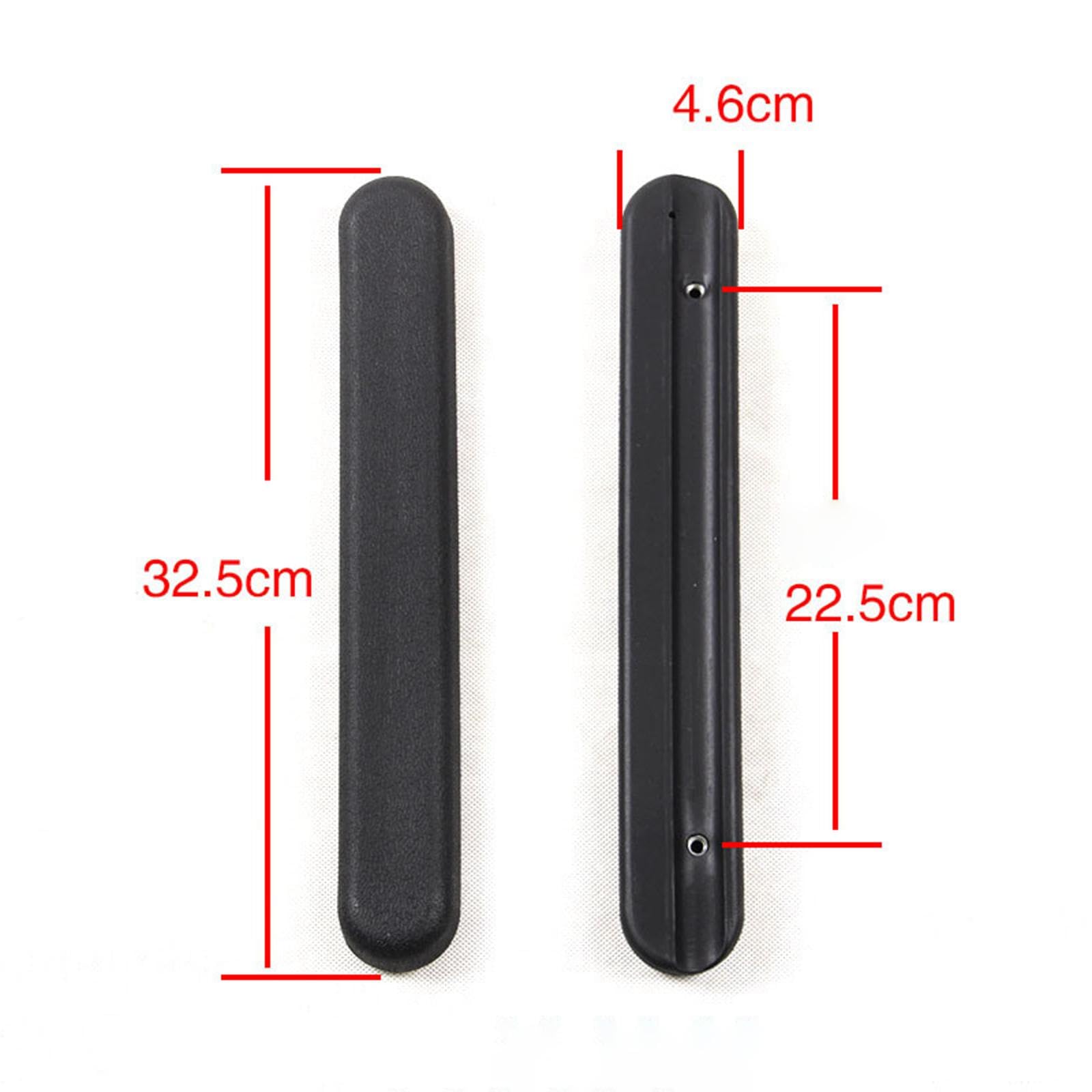 2 almohadillas para reposabrazos de silla de ruedas con tornillos de 12 pulgadas