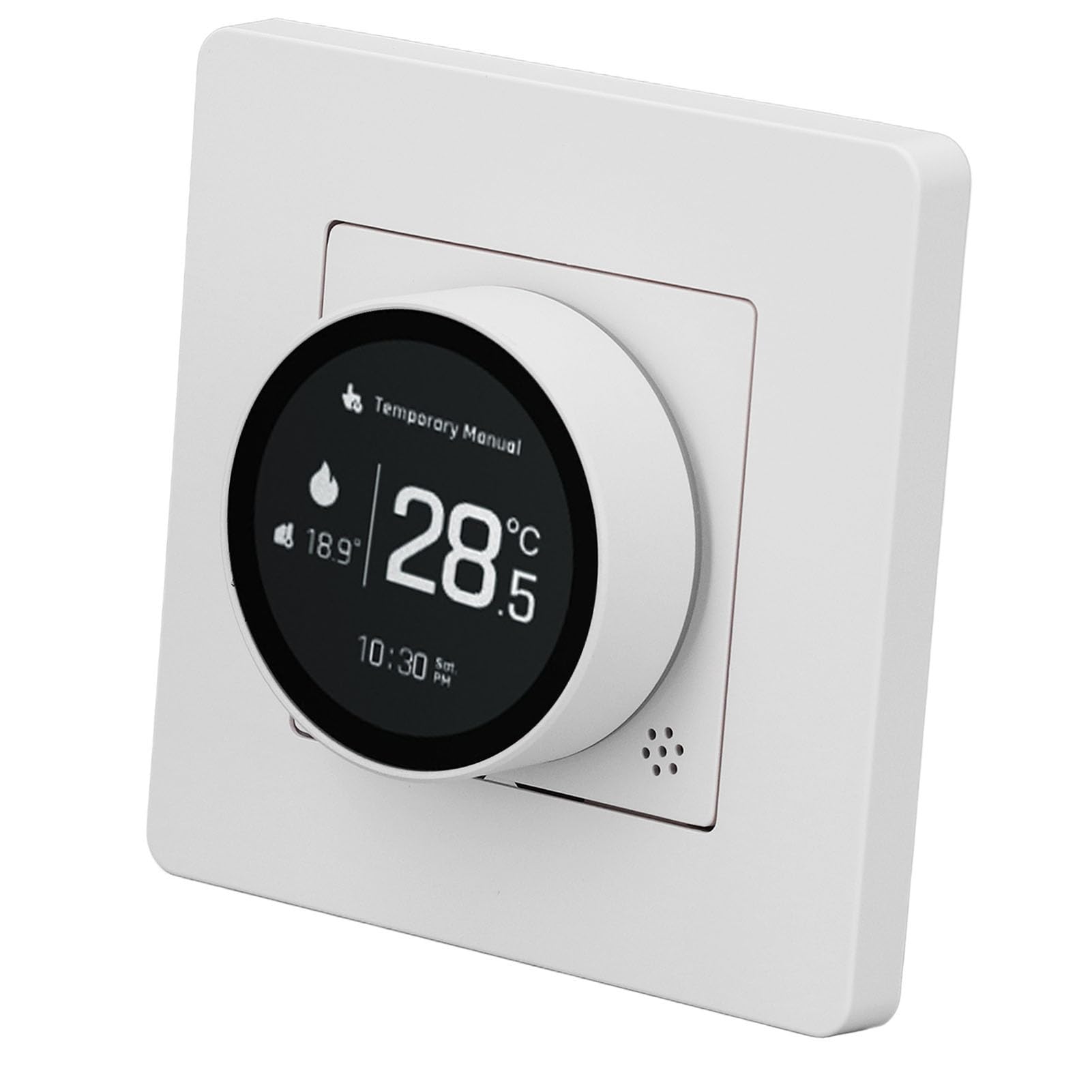 EMUKOEP Termostato Inteligente WiFi Símbolo Control de Aplicación Ahorro de Energía para Office Mall Stadium 95-245VAC Blanco