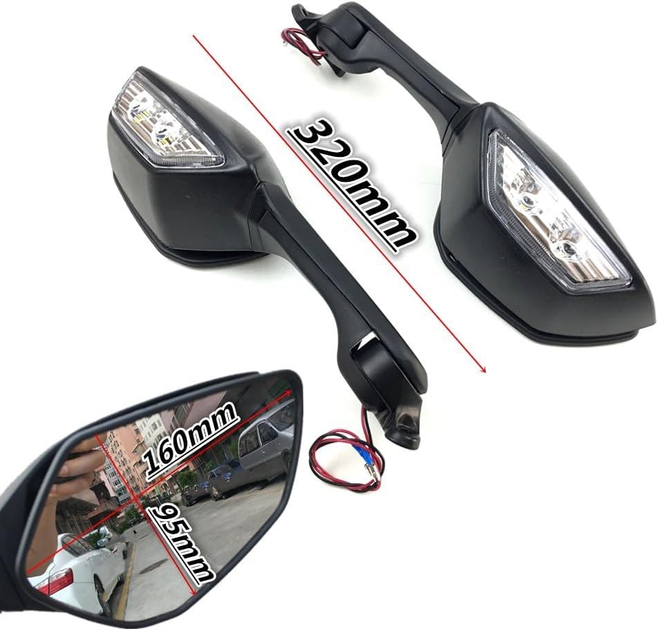 ミラー サイドミラー オートバイのバックミラーターンシグナルライト