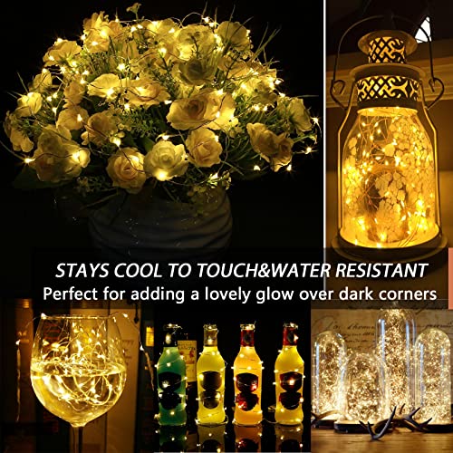 12Apm Dimmable Starry Fairy Copper String Lights, 66 Ft 200 Leds With Usb Plug In Powered For Bedroom Indoor Wedding Party Halloween Thanksgiving Christmas Ambiance Lighting, Ip 65 Waterproof #TOP4