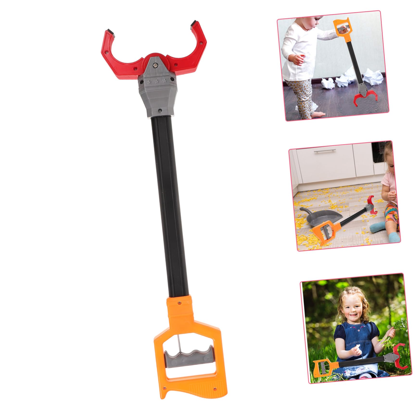 PHENOFICE Large Size Hand Grabber Toy Boys and Girls's Trash Picker Grabber Reacher Tool for up Waste Paper Material Random