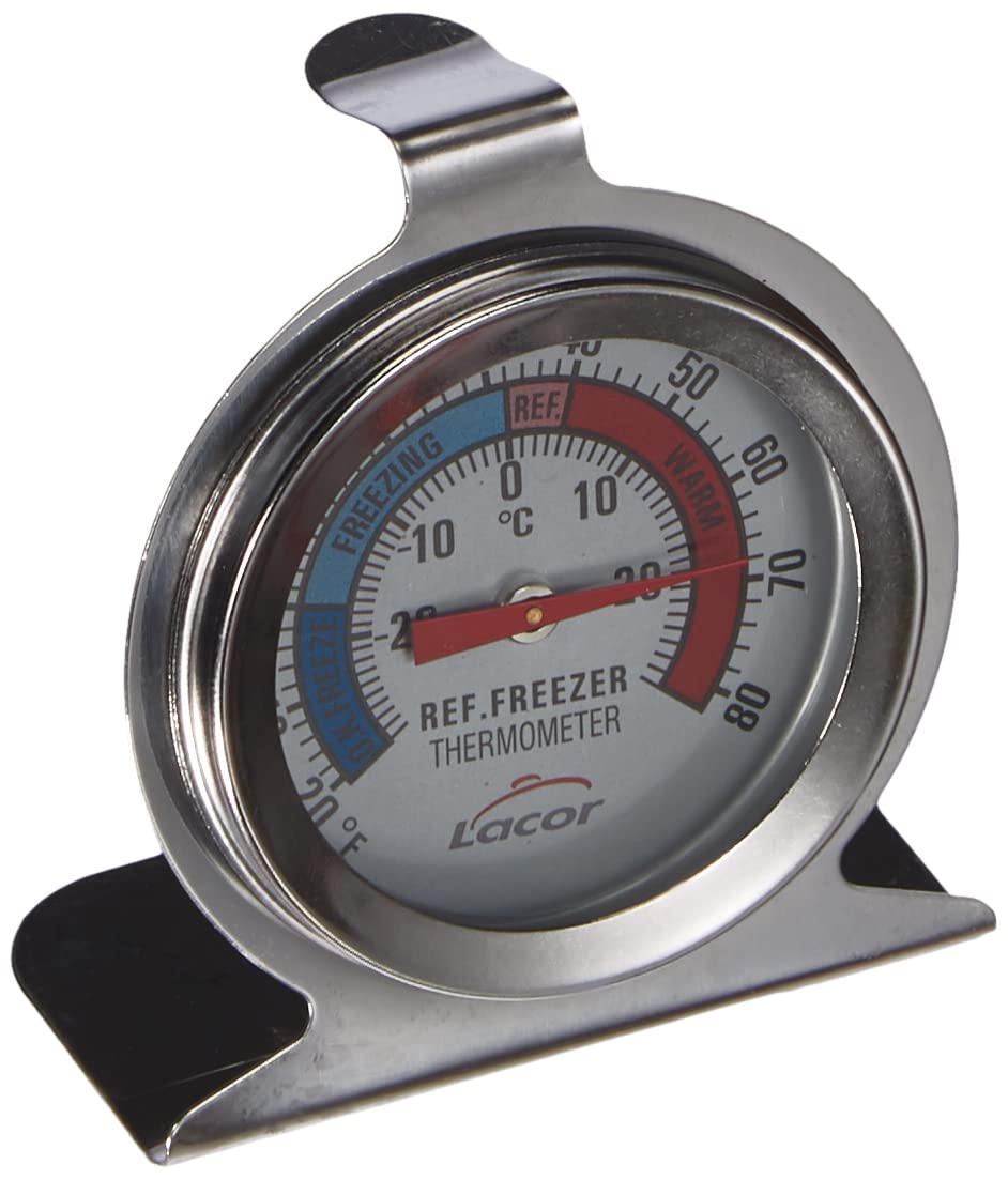 Lacor 62450 Thermomètre avec Base pour Réfrigérateur