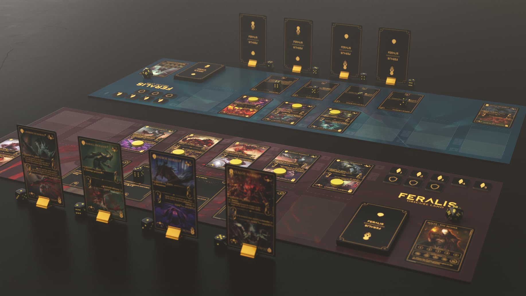 Feralis Terra Oscura - Gioco di Carte Strategico | 2 Giocatori | 30–60 min | Età 14+ | Lingua Italiana (Edizione Kickstarter)