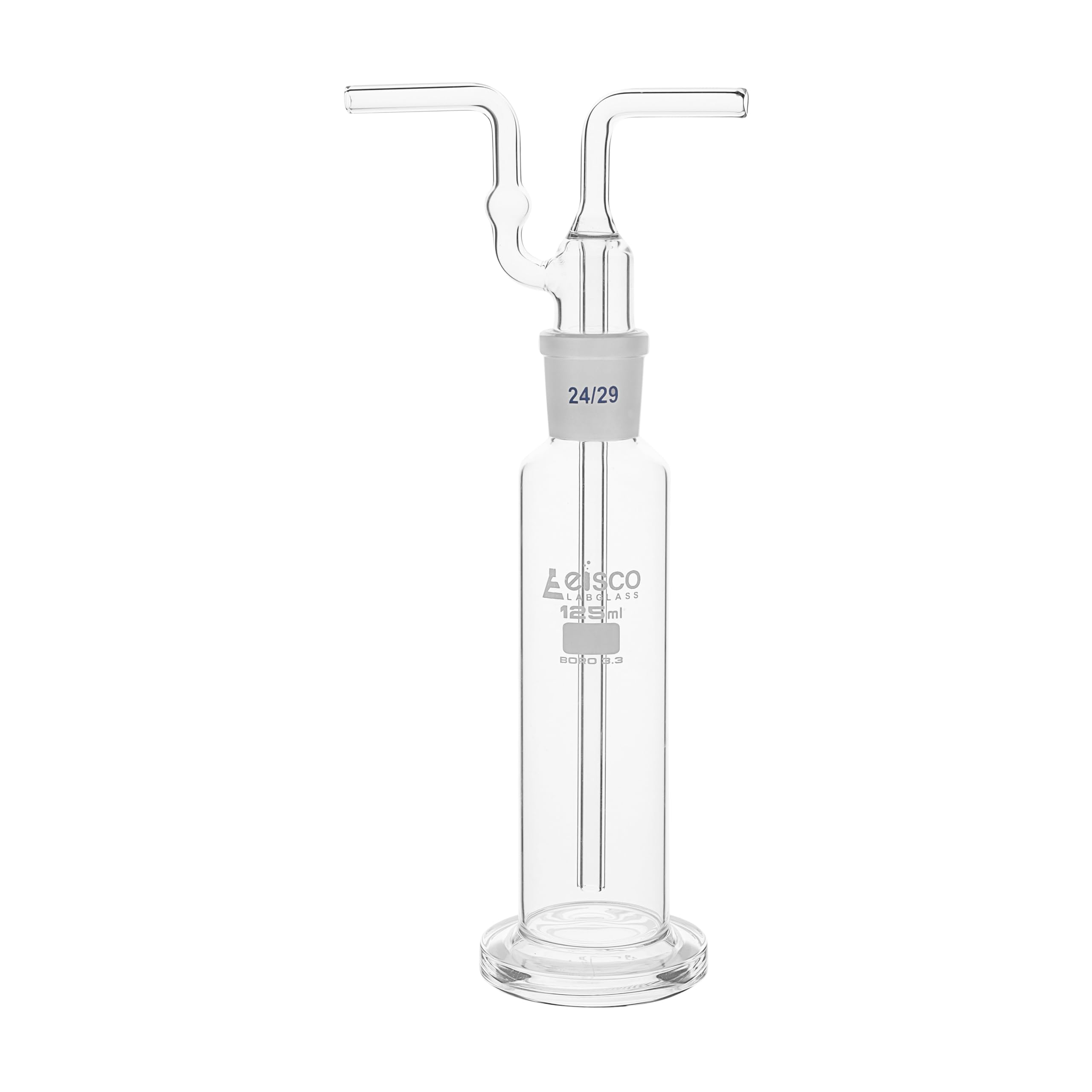 EISCO - 125mL Drechsel Gas Washing Bottle, Borosilicate 3.3